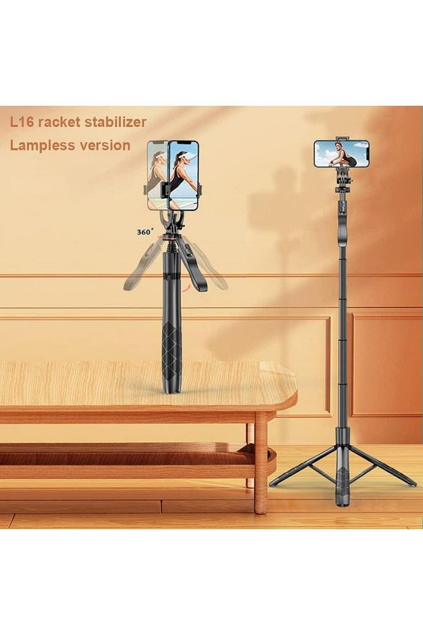 L16 Çok Amaçlı Tripod Selfie Kumandalı Uyumlu 153 Cm Anroid Ios Go Pro Uyumlu - 9