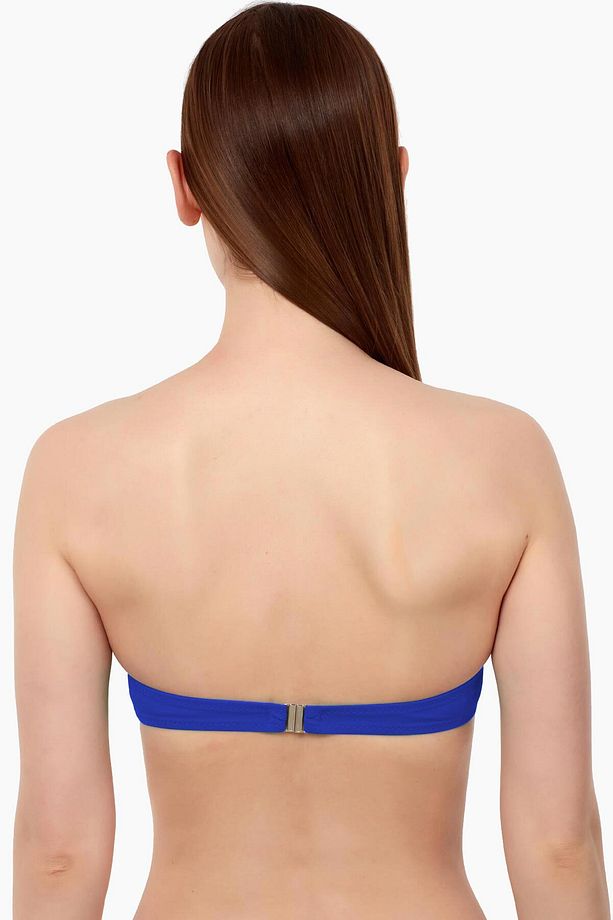 63508 Saks Burgu Straplez Bikini Üstü - 2