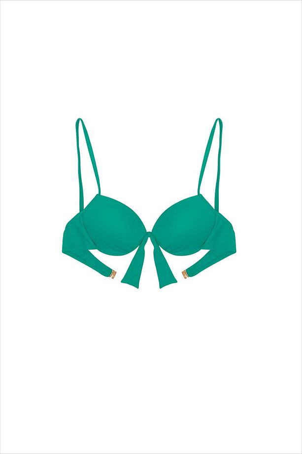 63545 Nil Yeşili Push-up Bikini Üstü - 3