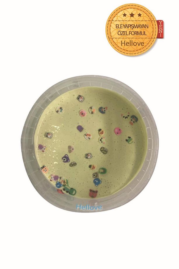 Hayvan Figürlü Slime Sarı Oyun Hamuru Ele Yapışmayan Pofuduk Slaym 1 Adet 170 Gram - 3