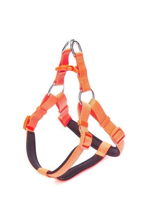 Dokuma Köpek Göğüs Tasması Medium Turuncu 45*55 Cm - 1