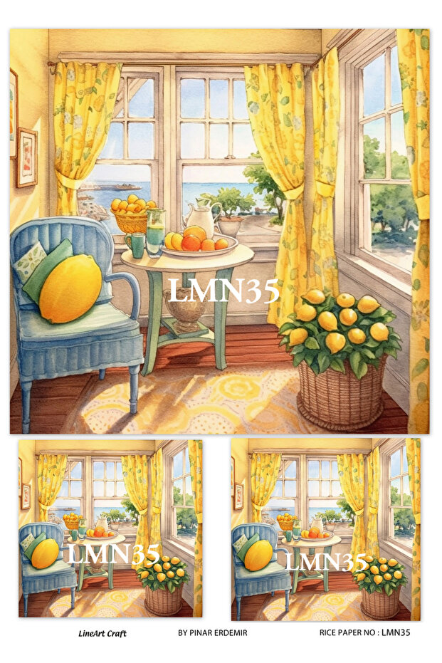 Lmn35 Brass Decopage Paper - 29X42Cm