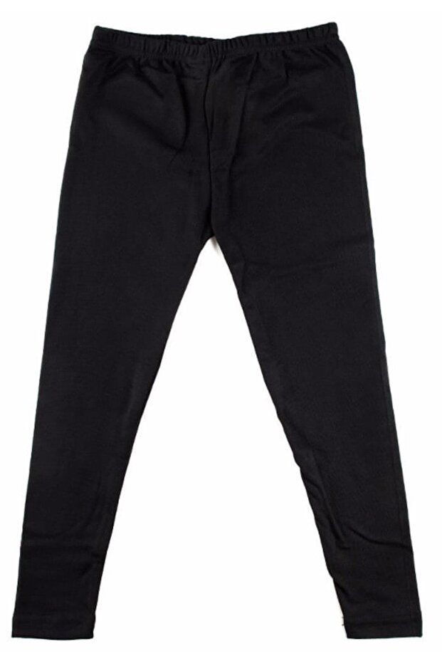 Girl's Black Winter Thermal Underwear Long Tights