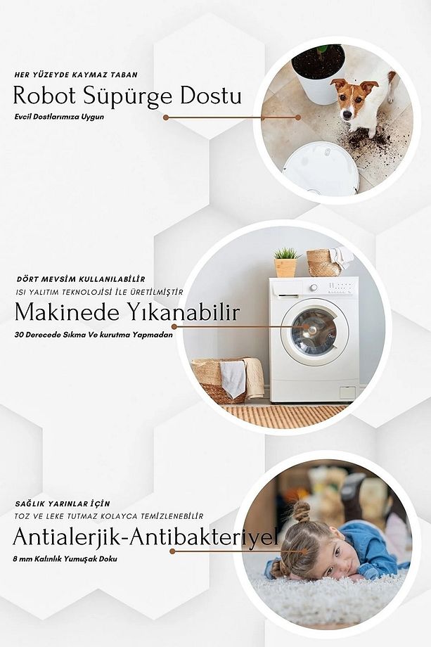 Dijital Baskı Yıkanabilir Kaymaz Post Görünümlü Kahve Salon Mutfak Koridor Halısı Ve Paspas - 3