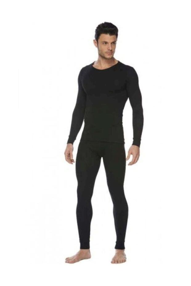 بدلة علوية حرارية سوداء للرجال مقاس Xl-4