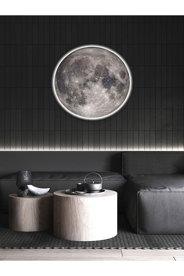 Yatak Başı Aplik-moon Led Aplik, 30cm-led 25watt,duvar Aplikleri, Yatak Odası Aplik, Aplik Modelleri - 8