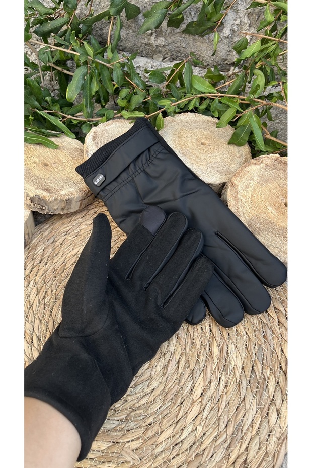 Erkek şişme polar dokunmatik eldiven - 4