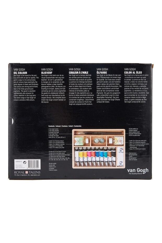 Yağlı Boya Seti Basic Box 10x40ml + Aks. (ahşap Kutu) - 4