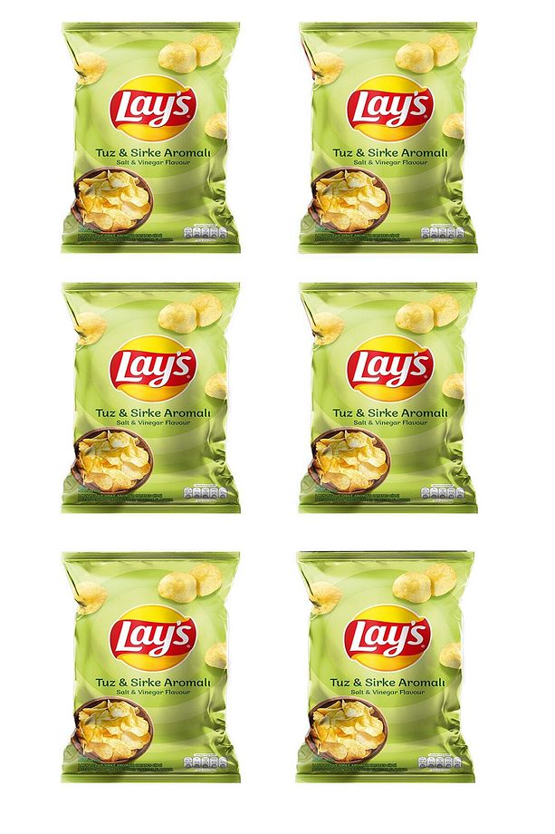 Sirke & Tuz Cips Süper Boy 6 Adet - 1