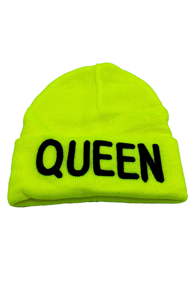 Beretă neagră brodata Queen - 1