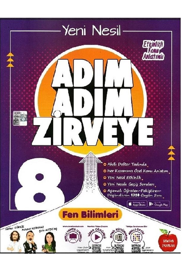 8. Sınıf Adım Adım Zirveye Fen Bilimleri Soru Bankası / Kolektif / Newton Yayınları / 9786057387141 - 1
