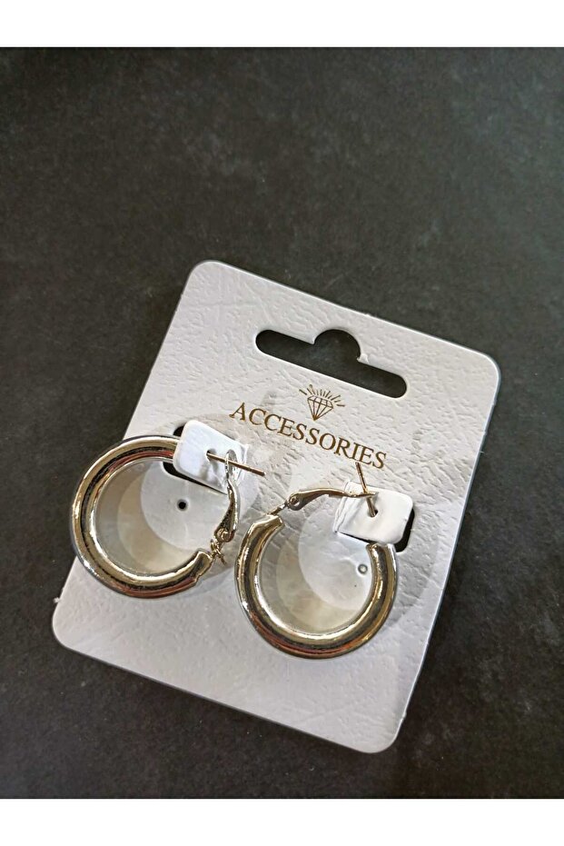 SILVER COLOR RING EARRING BOMBELY MODEL - 1