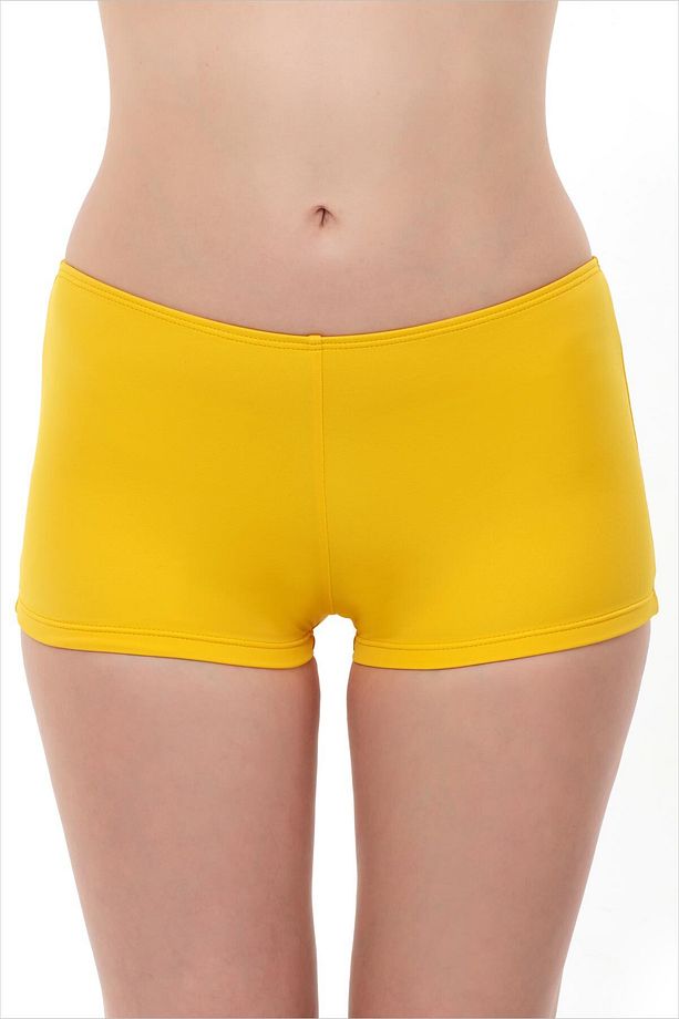 63010 Sarı Boxer Bikini Altı - 1