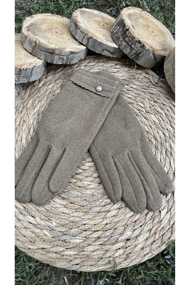 Kadın kaşe dokunmatik eldiven - 2