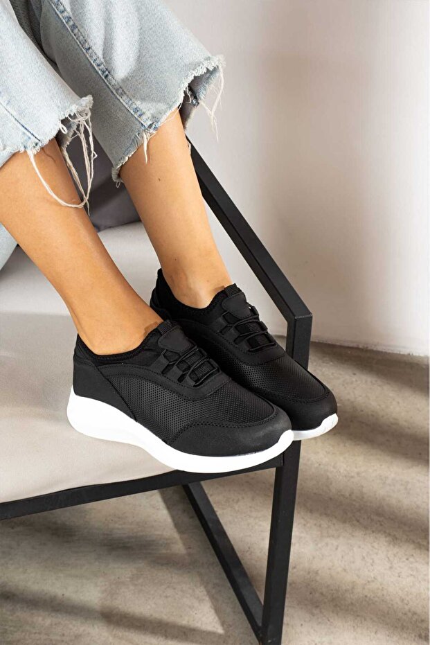 WOMEN'S ELASTIC SNEAKERS Casual Shoes COMFORTABLE POLY SOLE SHOES