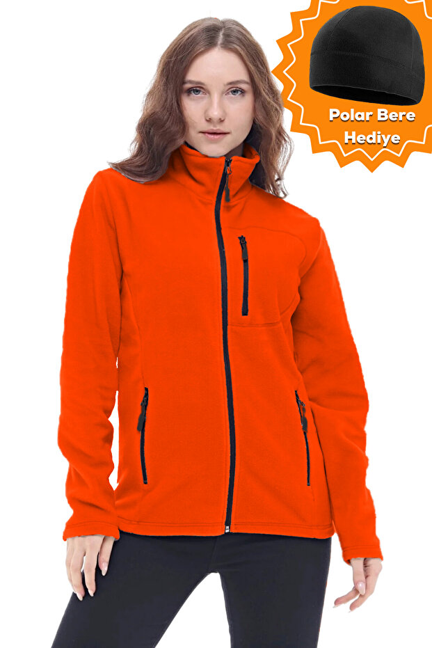 Ghassy Co. Women's Full Zipper Fleece Jacket