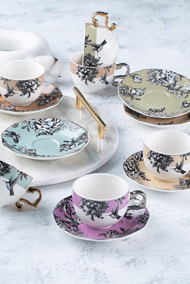 Halley 6-Person Coffee Cup Set - 90 ml