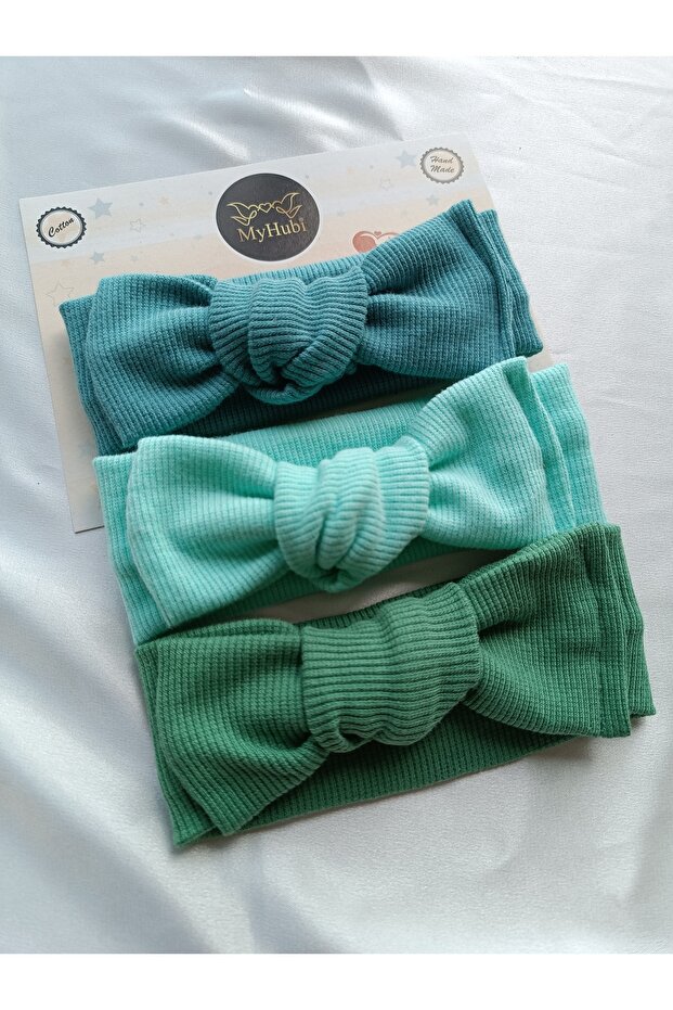 3-Piece Combination Handmade Baby Girl Bow Bandana
