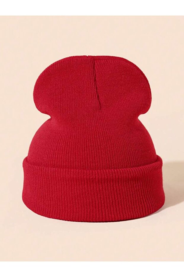 Unisex Katlamalı Kışlık Örme Bere - 3