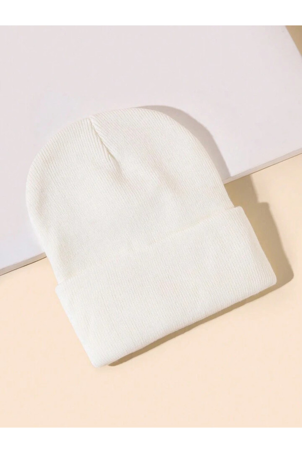 Unisex Katlamalı Kışlık Örme Bere - 3