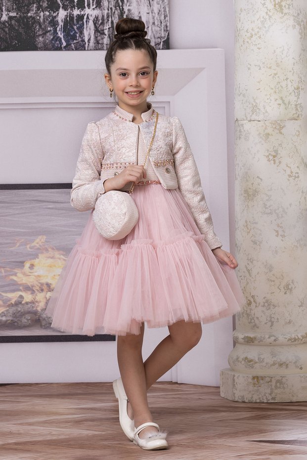 Girls' Tulle Evening Dress