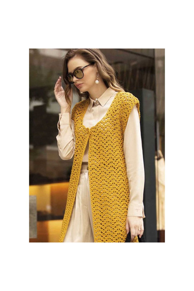 Yazlık Pamuk Ip Cotton Gold Amugurimi Örgü Ipi 110 Sarı - 4