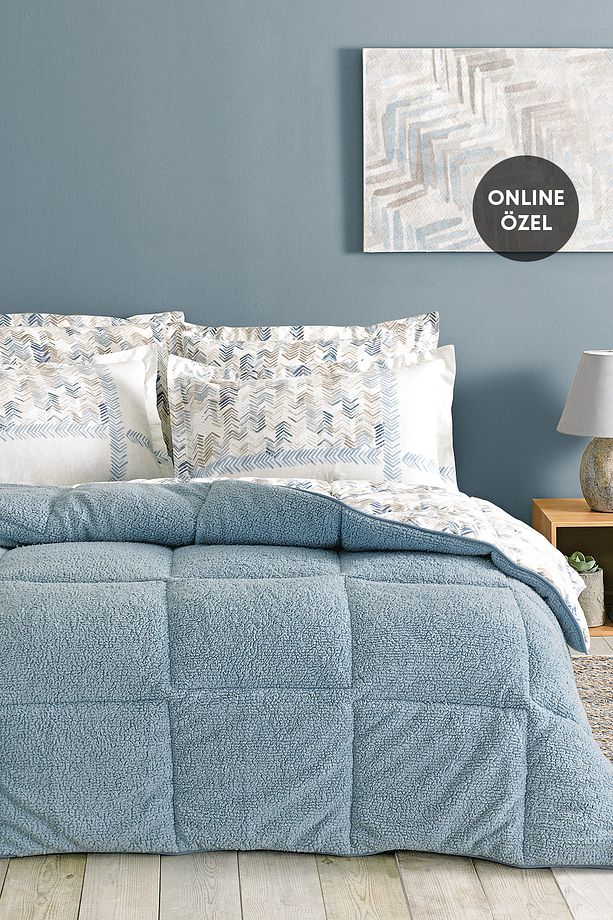 Leora Tek Kişilik Triola Set - Indigo - 1