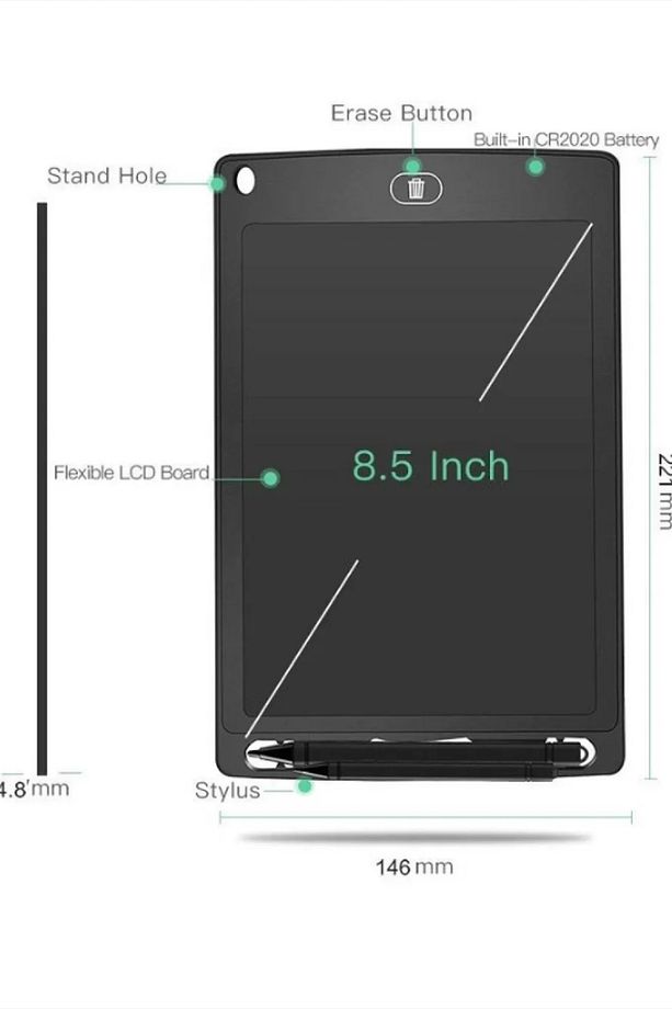 Grafik Tablet Digital Grafik Çizim Tableti Çocuk Sihirli Yazı Tahtası Lcd 8.5 - 9