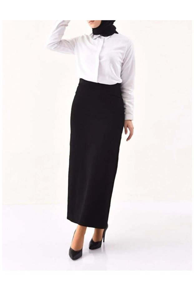 Women's Black Pencil Skirt