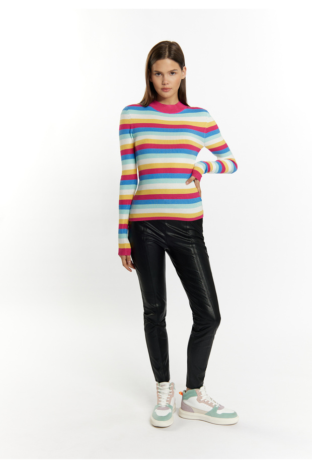 Rippstrickpullover biany - 1