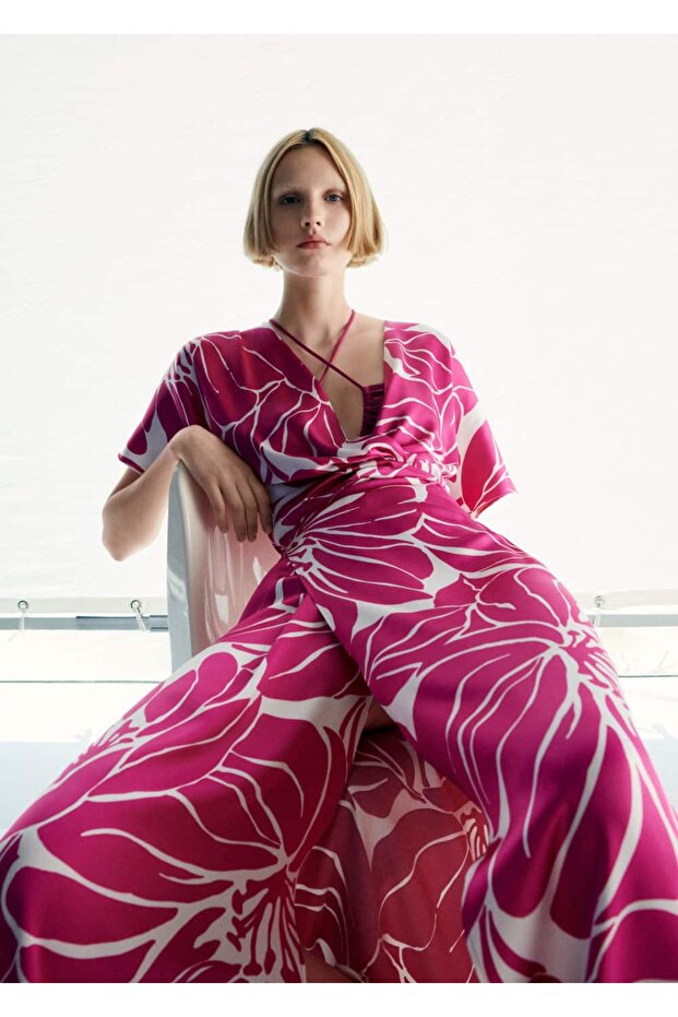 Anvelop saten elbise - 6