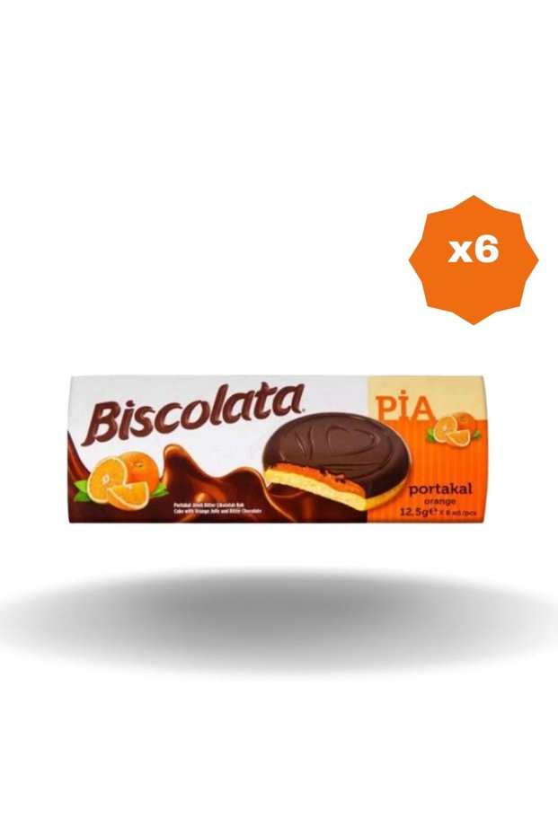 Biscolata Pie Orange Cake 100 Gr X 6 Pcs