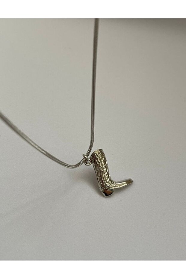 Çelik Kovboy Çizmesi Kolye - 2