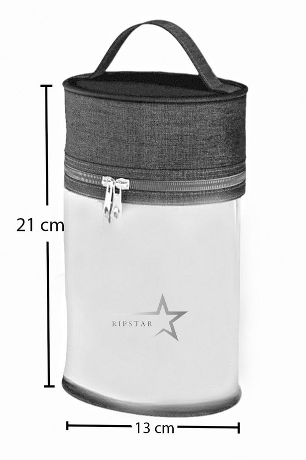 Silindir Model ve Pencereli Pembe Çanta 2'li Set - 6