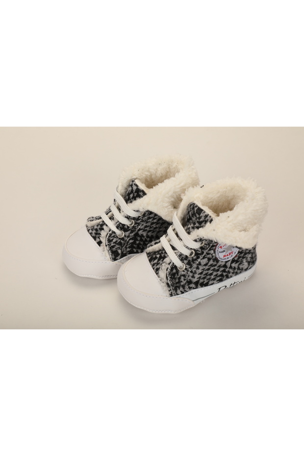 Newborn Ilkadım Home Shoes Anti-Sweat Antibacterial Welsoft Lined Gray Socks
