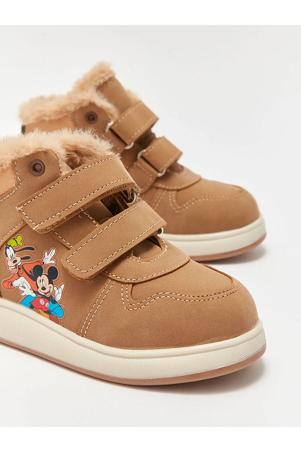 STEPS Mickey Mouse Baskılı Cırt Cırtlı Erkek Bebek Bot - 3
