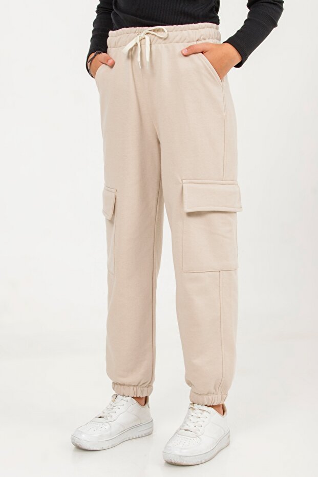 9-14 Years Old Girl's Sweatpants with Side Pockets