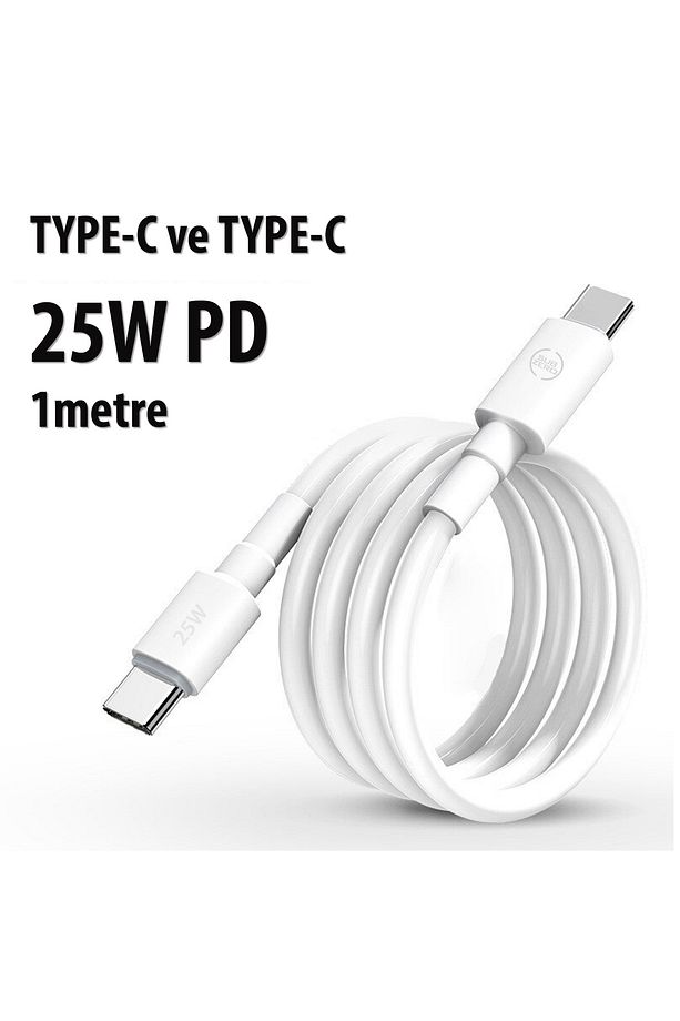 Samsung Galaxy S21 - S21FE - S21 Ultra - S21 Plus - S21 5G Uyumlu Şarj Hızlı Şarj Kablosu 25W - 3