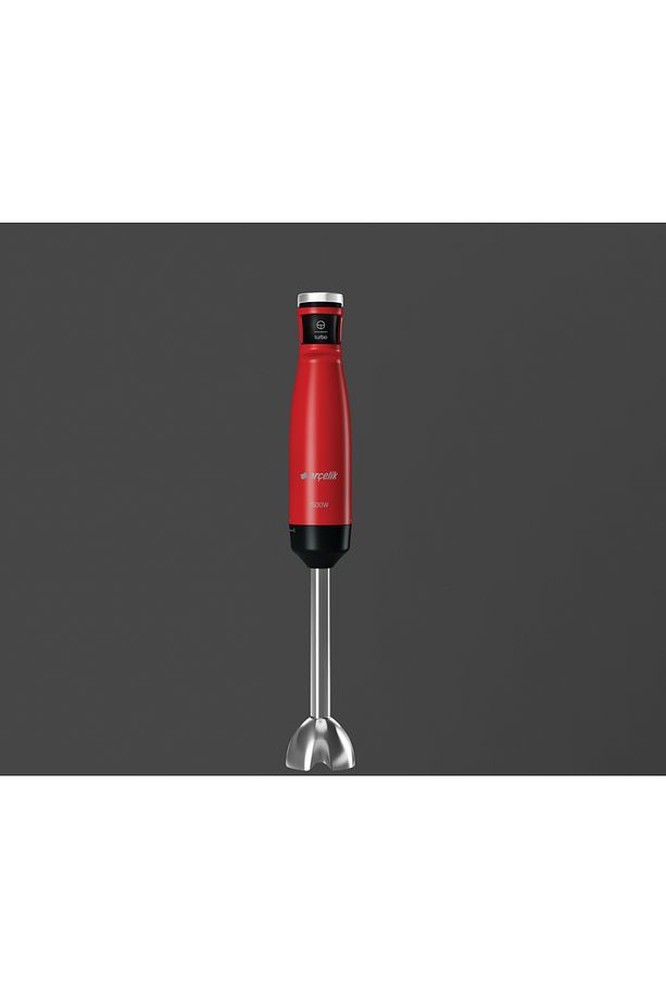 K Resital El Blender Seti Kırmızı 1500 Watt Tek Tuşla Kontrol - 1