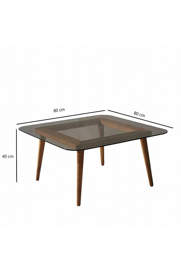 - Smart Sehpa / Bronz Cam&Ahşap - 4