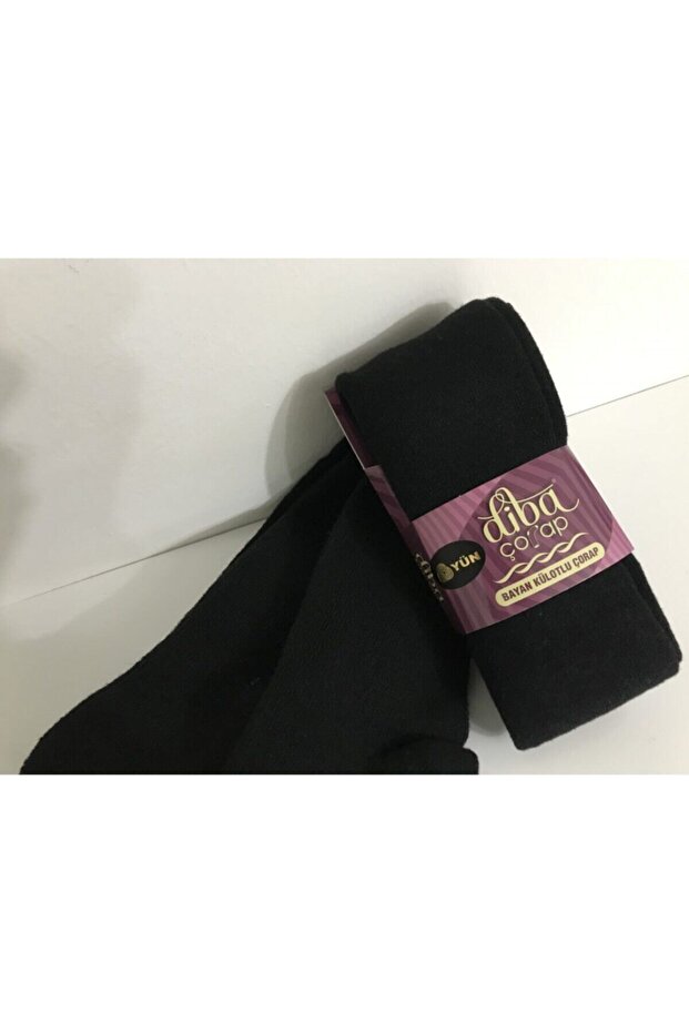 Women's Black Wool Pantyhose 253 Quality Pure Wool