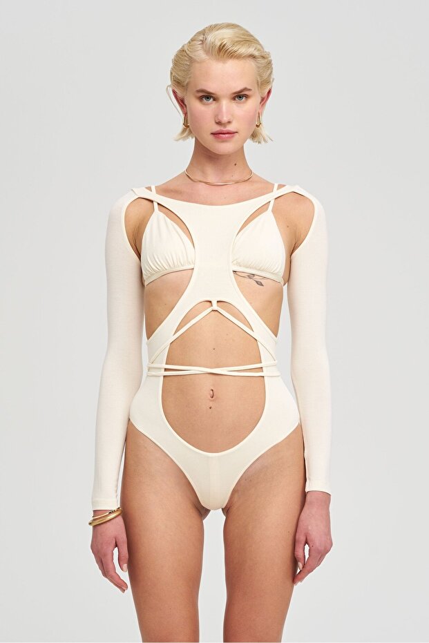Margot Bodysuıt - Fildişi - 1