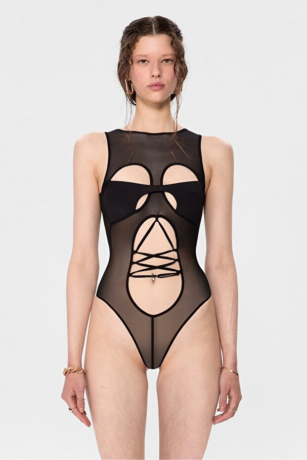 Lıbra Bodysuit - Siyah - 1