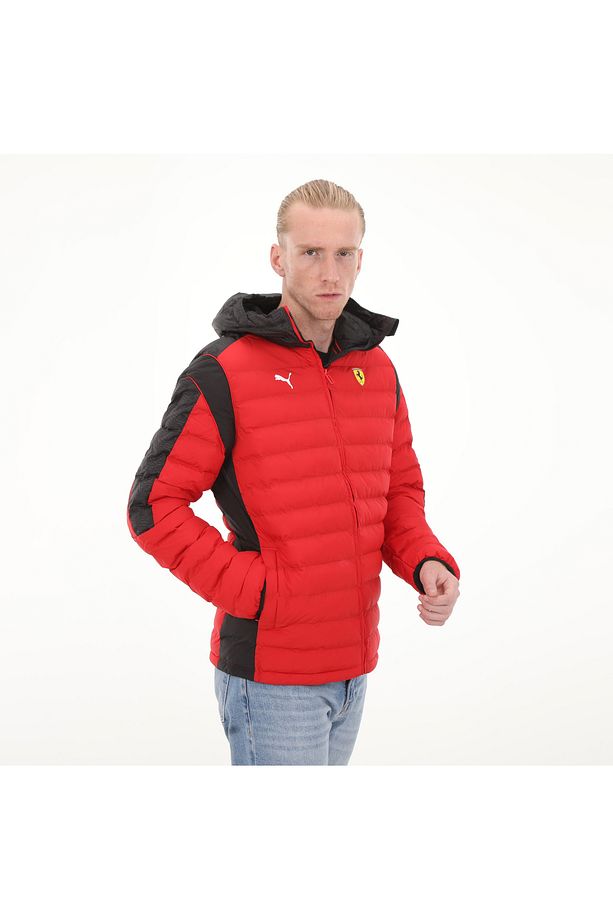 620934-02 Puma Ferrari Race Mt7 Ecolite Padded Jacket R Erkek Mont Kırmızı - 2
