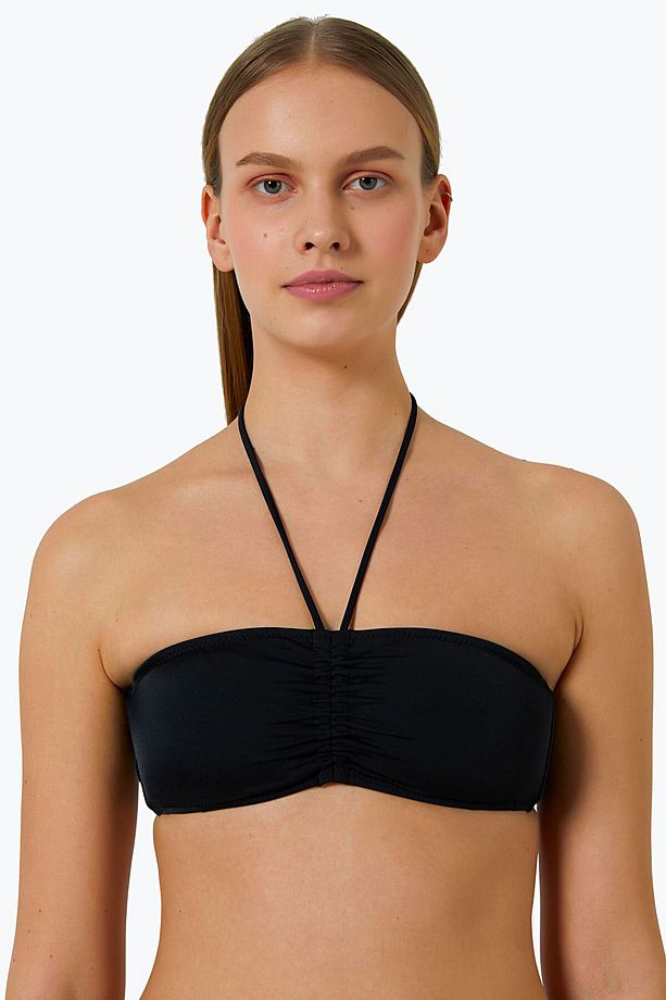 63541 Siyah Straplez Bikini Üstü - 1