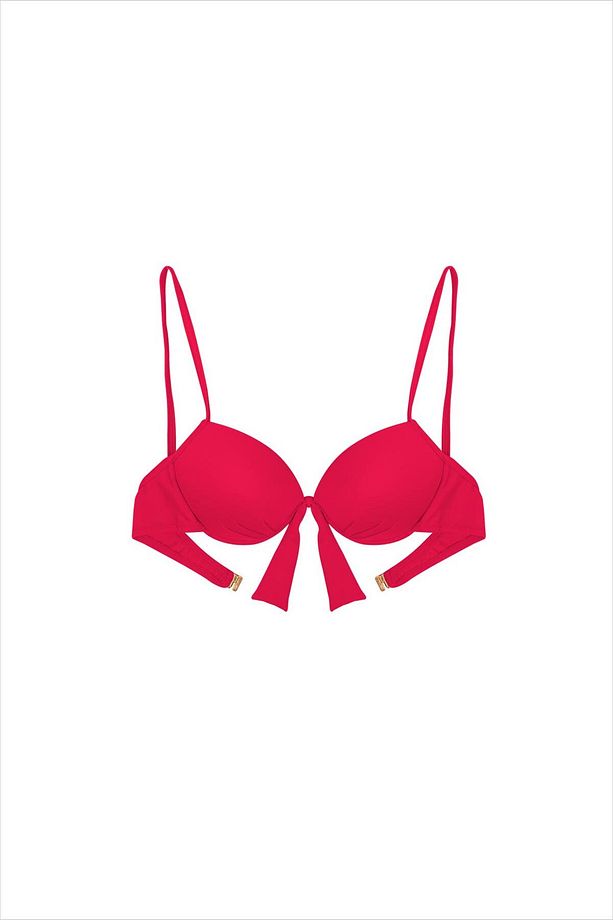 63545 Kırmızı Push-up Bikini Üstü - 3