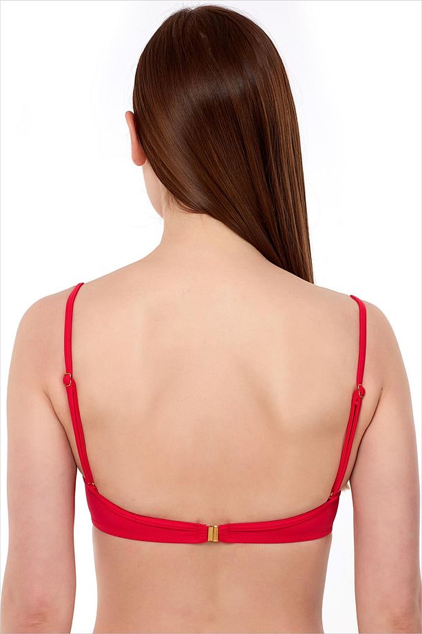 63545 Kırmızı Push-up Bikini Üstü - 2