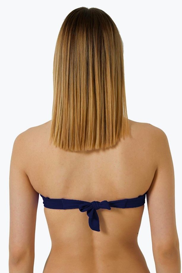 63546 Lacivert Straplez Bikini Üstü - 2