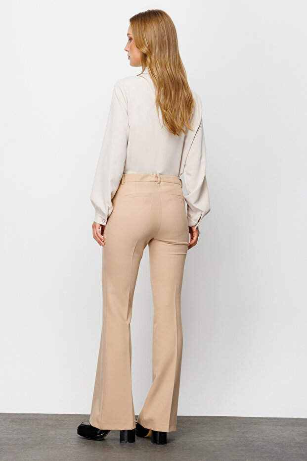 İspanyol Paça Klasik Pantolon - 6