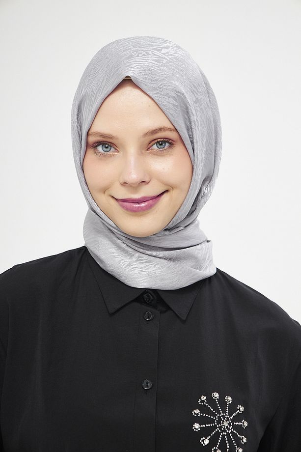 SAKAFASHİON Şehr-i ŞAL ZEBRA DESEN JAKARLI ŞAL - 5